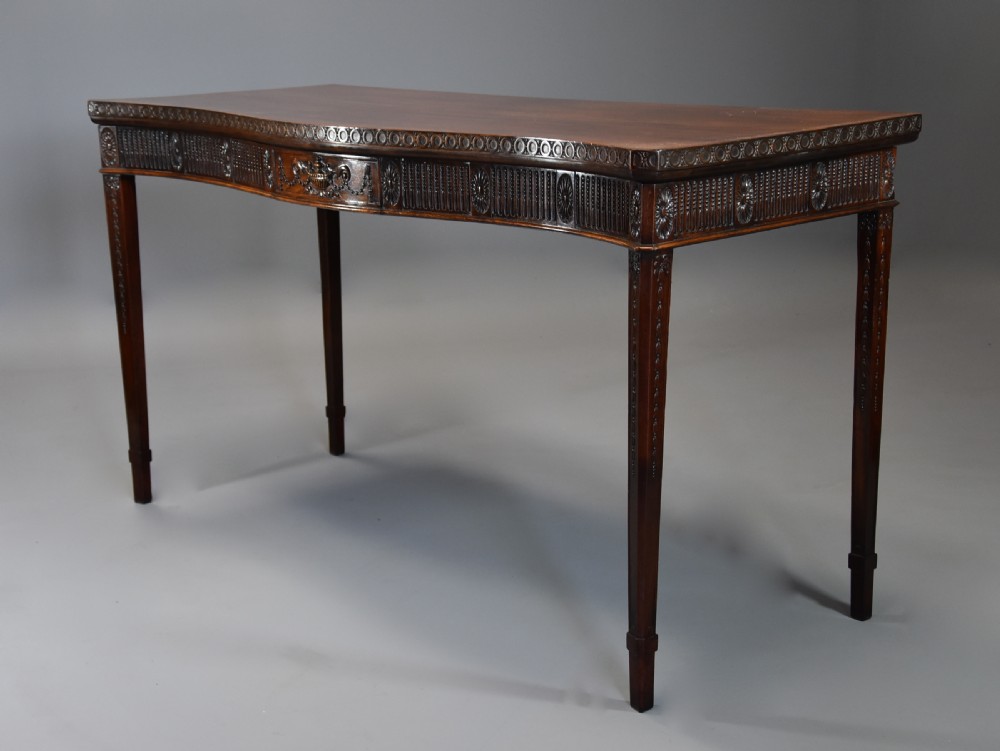 Late 19th century mahogany serving table in the Adam style View IV