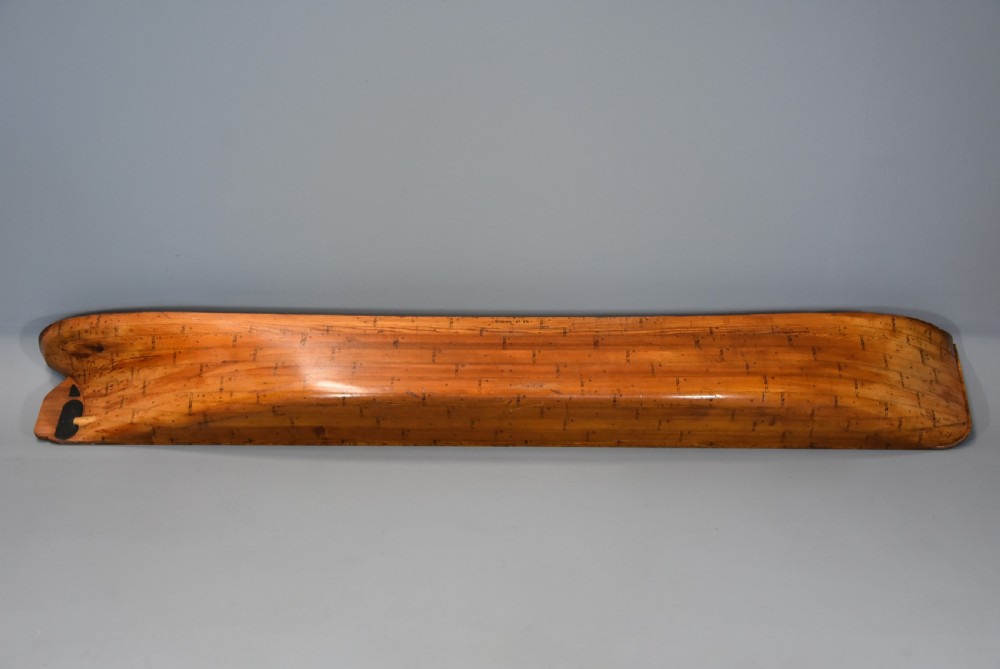 Large late 19th century pine shipwright's half hull model of a steamboat or paddle steamer View III