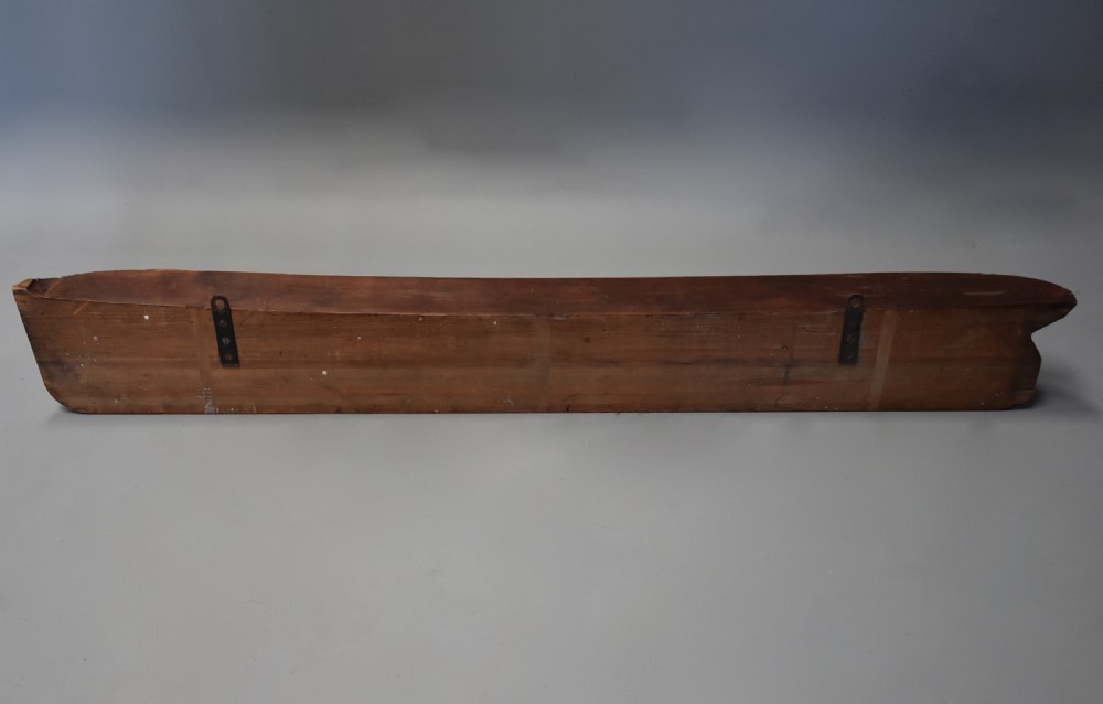 Large late 19th century pine shipwright's half hull model of a steamboat or paddle steamer View VIII