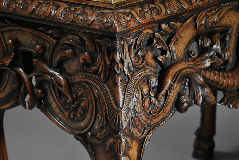 Superb quality English early 20th century George II style lacquered cabinet on stand View XV
