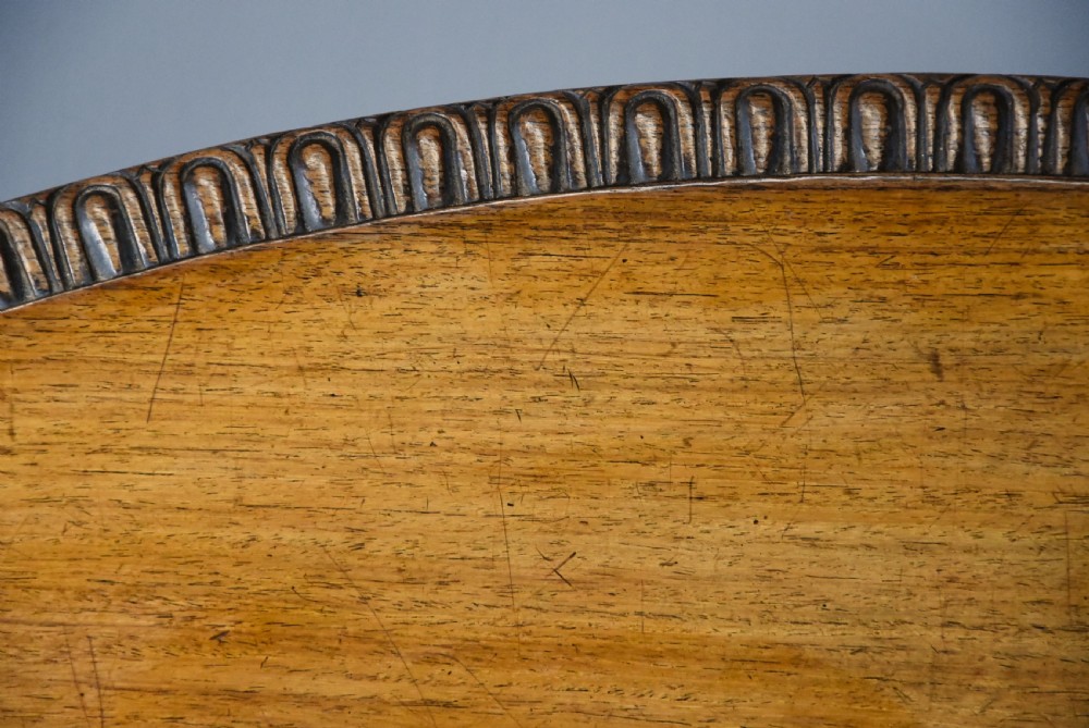 Mid 19th century Anglo Indian padouk oval centre table with superb faded patina View IX