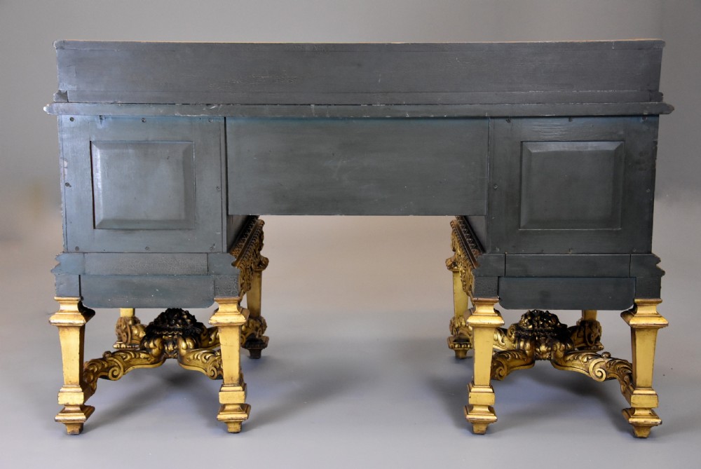 Superb quality highly decorative early 20th century Charles II style Chinoiserie dressing table or desk View XX