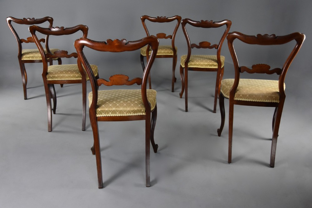 Fine quality early-mid 19th century set of six rosewood dining chairs in the manner of Gillows View IX
