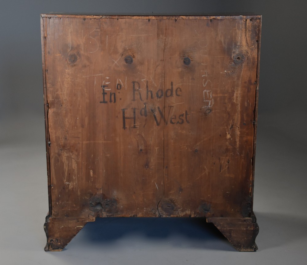 Mid-late 18thc mahogany bureau supported on ogee feet of fine patina with superb interior View XII