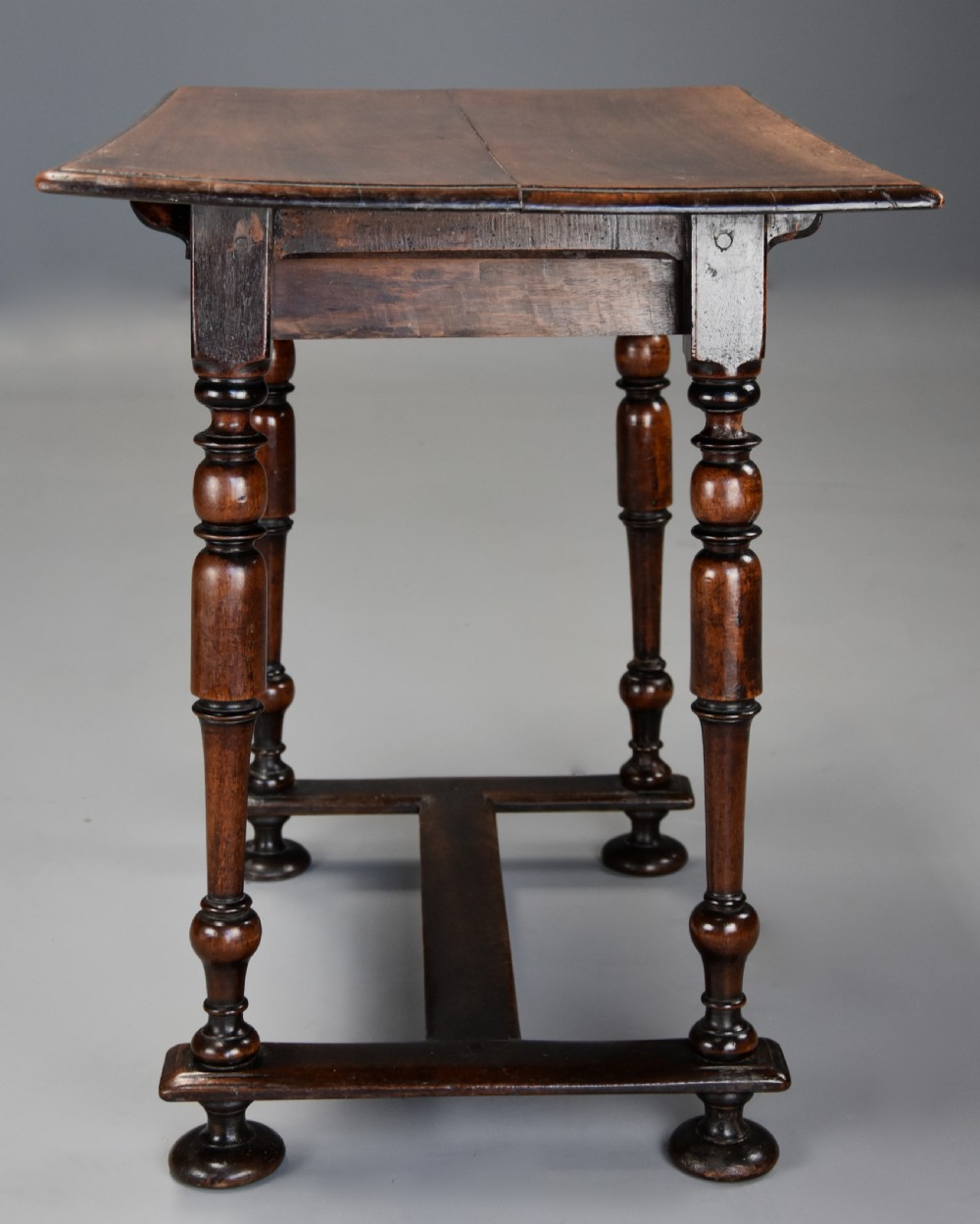 Late 17th century Continental walnut side table with drawer of superb patina  View VIII