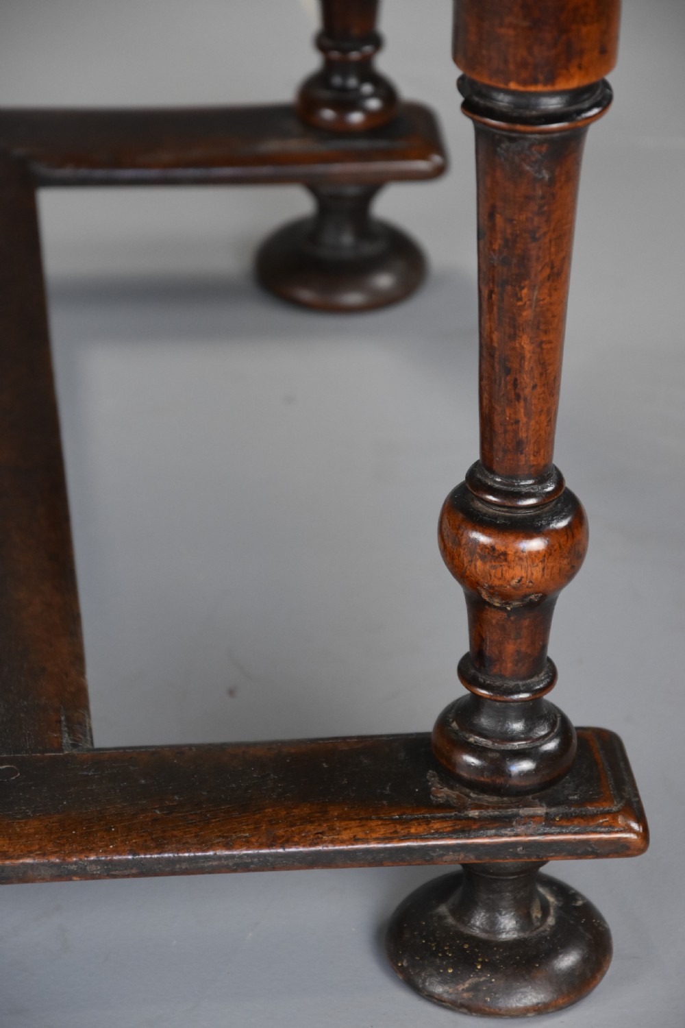 Late 17th century Continental walnut side table with drawer of superb patina  View XI