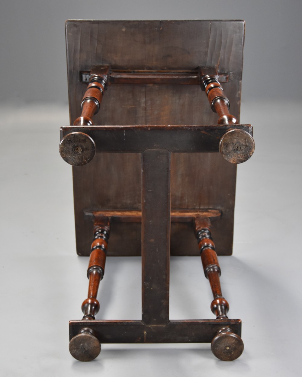 Late 17th century Continental walnut side table with drawer of superb patina  View XIII