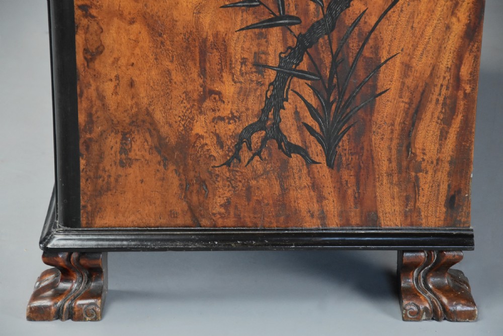 Extremely rare & superb early 19thc Anglo Chinese camphor wood Campaign secretaire chest of excellent patina View XII