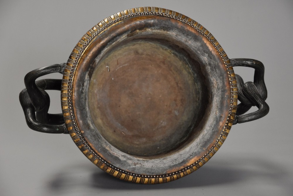 Italian 19th century Grand Tour bronze reduction of 'The Warwick Vase', after the antique View XII