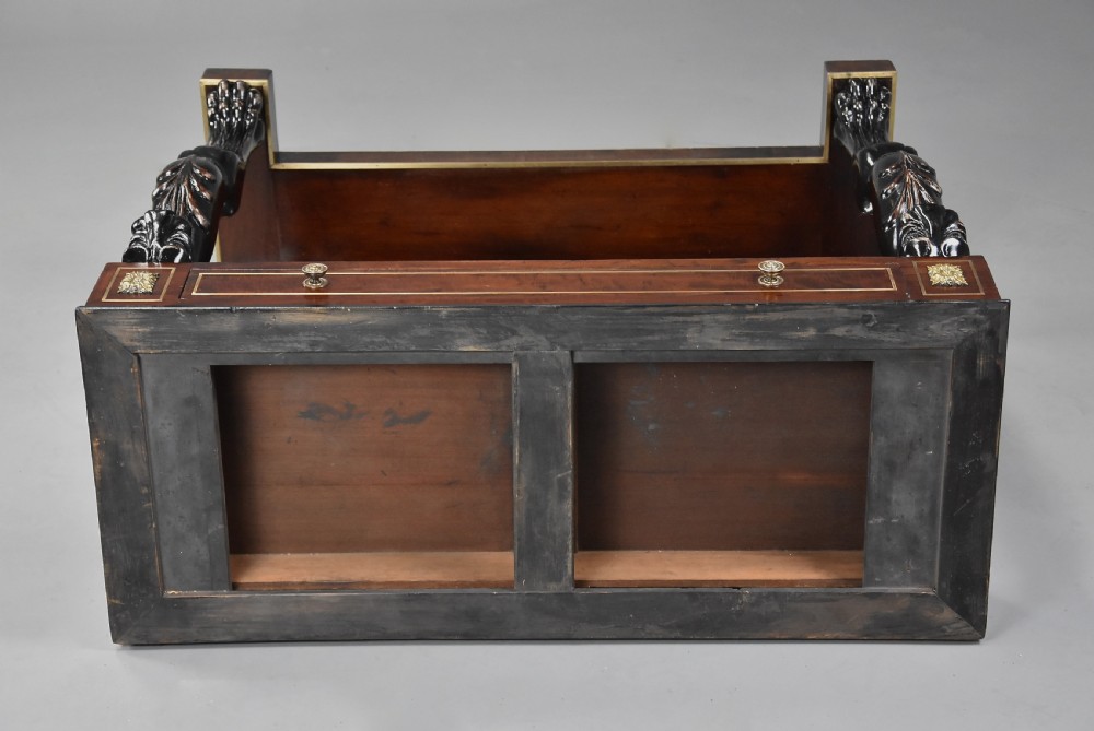 19th century Regency mahogany console table of small proportions View XII