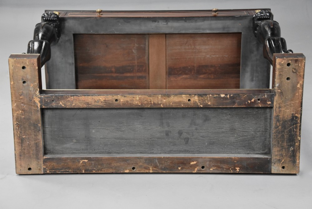 19th century Regency mahogany console table of small proportions View XIII