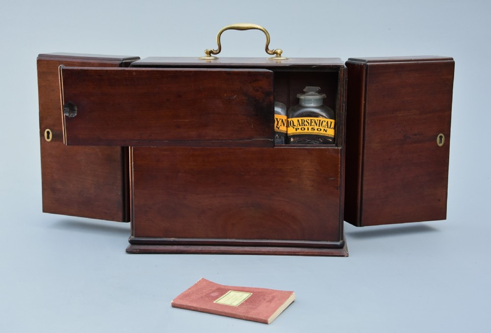 Mid 19th century mahogany travelling apothecary cabinet View VIII