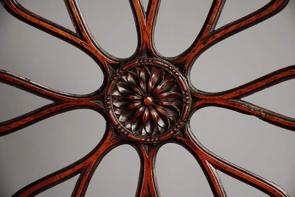 Late 19th century fine quality mahogany open armchair in the Chippendale style View VI