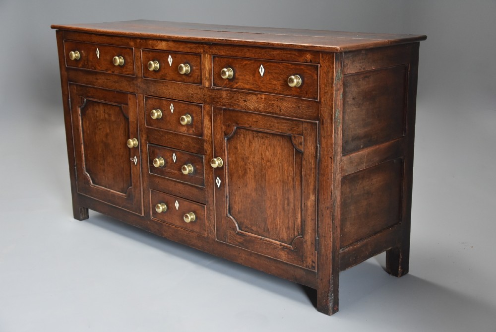 Late 18th century oak dresser base of superb patina View IV