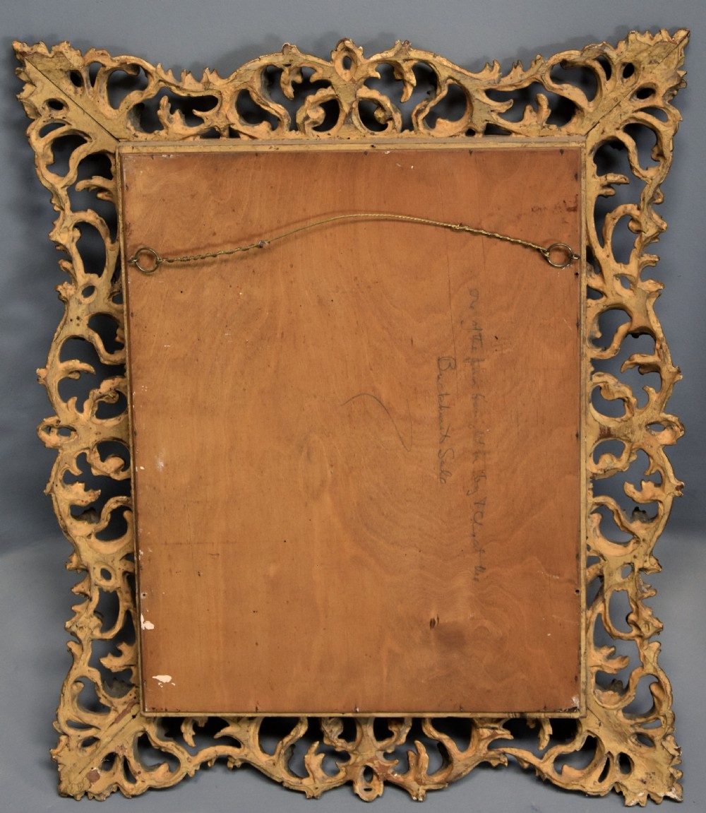 19th century fine quality Florentine carved gilt wood mirror View X