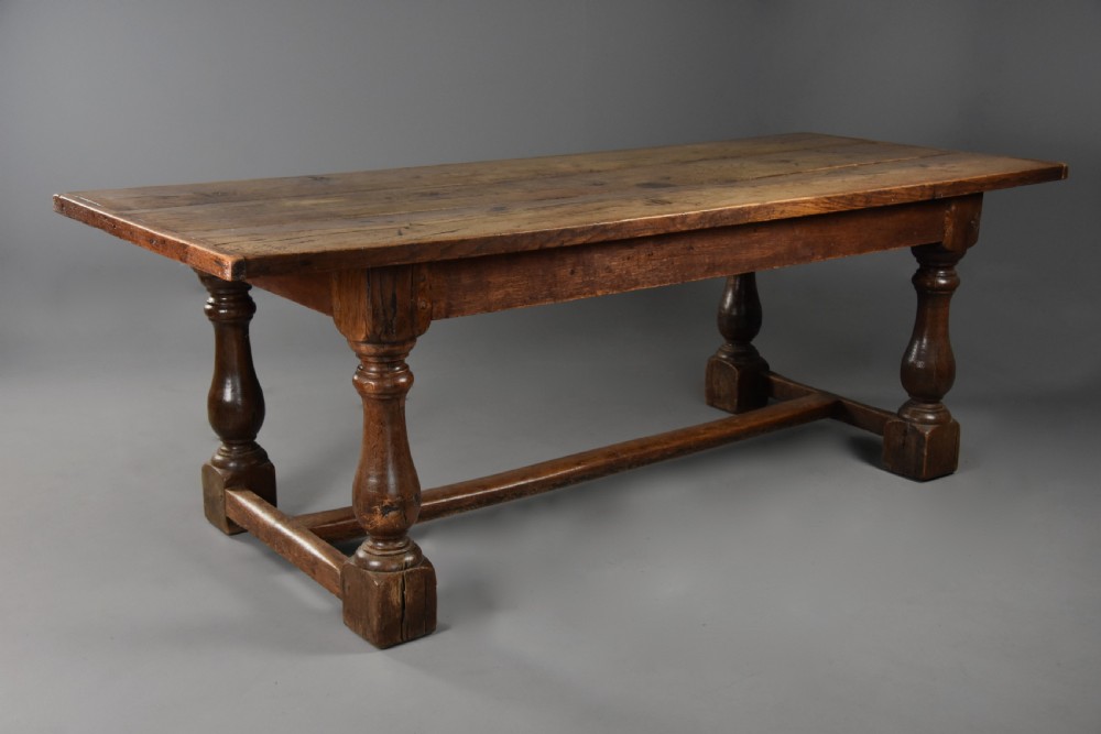 A late 19th century Arts & Crafts oak refectory table with superb faded patina View II