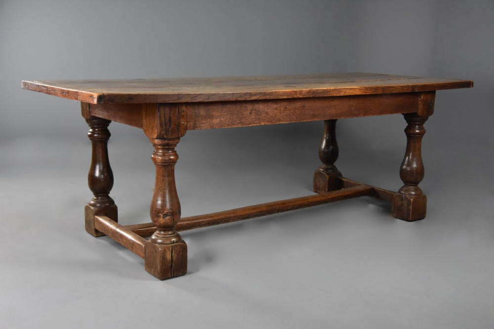 A late 19th century Arts & Crafts oak refectory table with superb faded patina View III