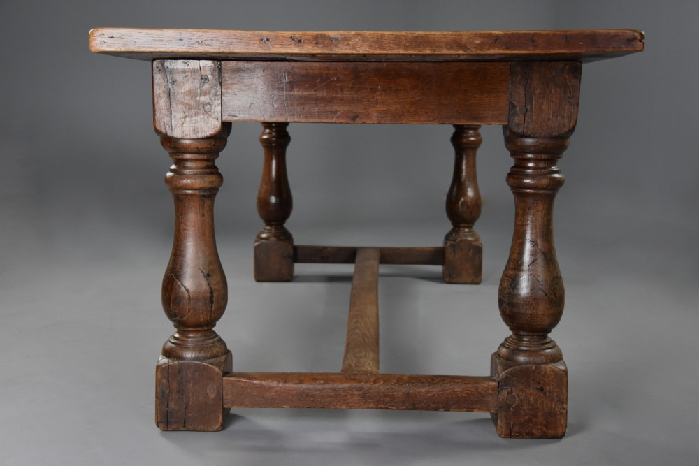 A late 19th century Arts & Crafts oak refectory table with superb faded patina View X