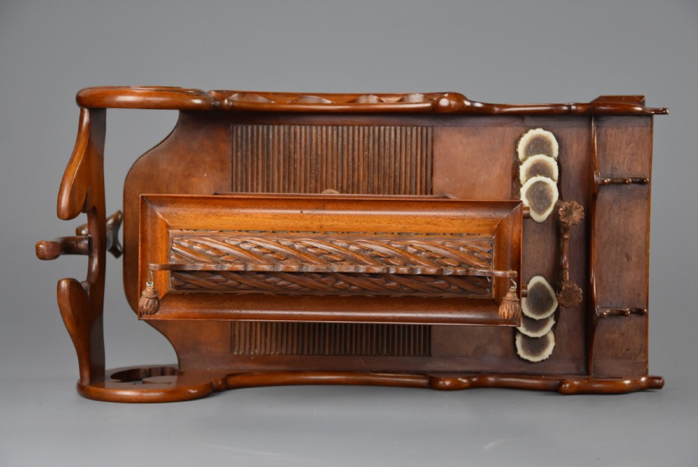 Late 19th century Asian model of a pagoda boat, possibly a desk stand View XII