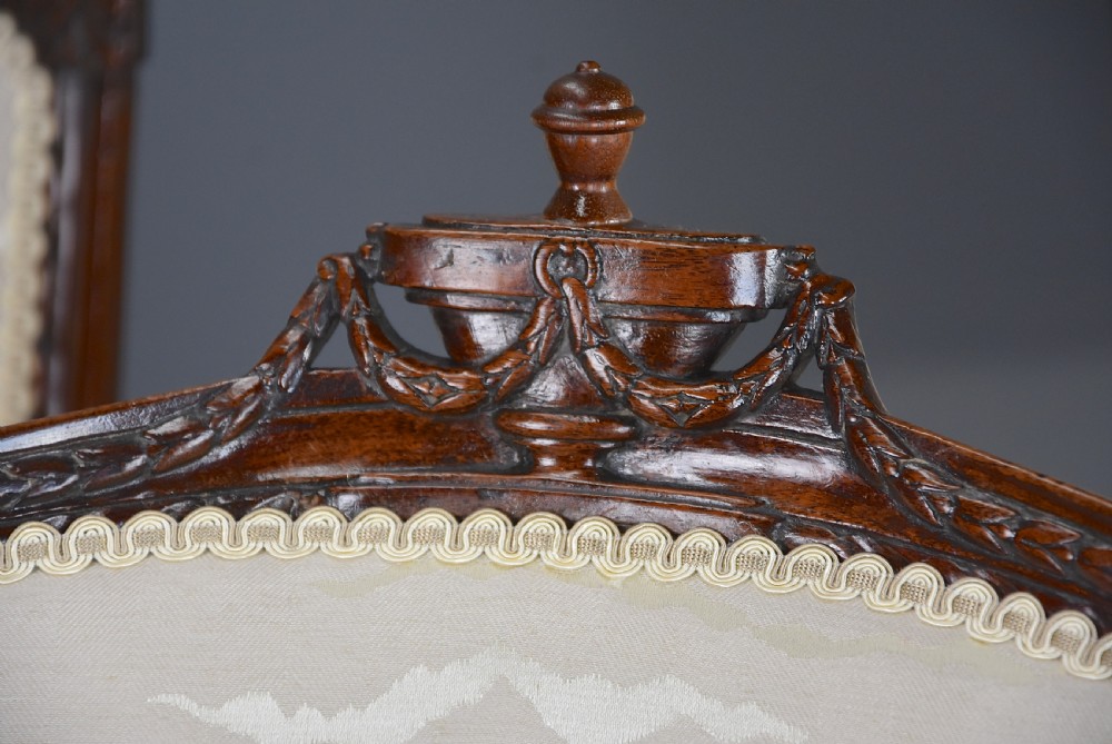 Set of four late 18th century Continental walnut chairs, possibly Italian View XI