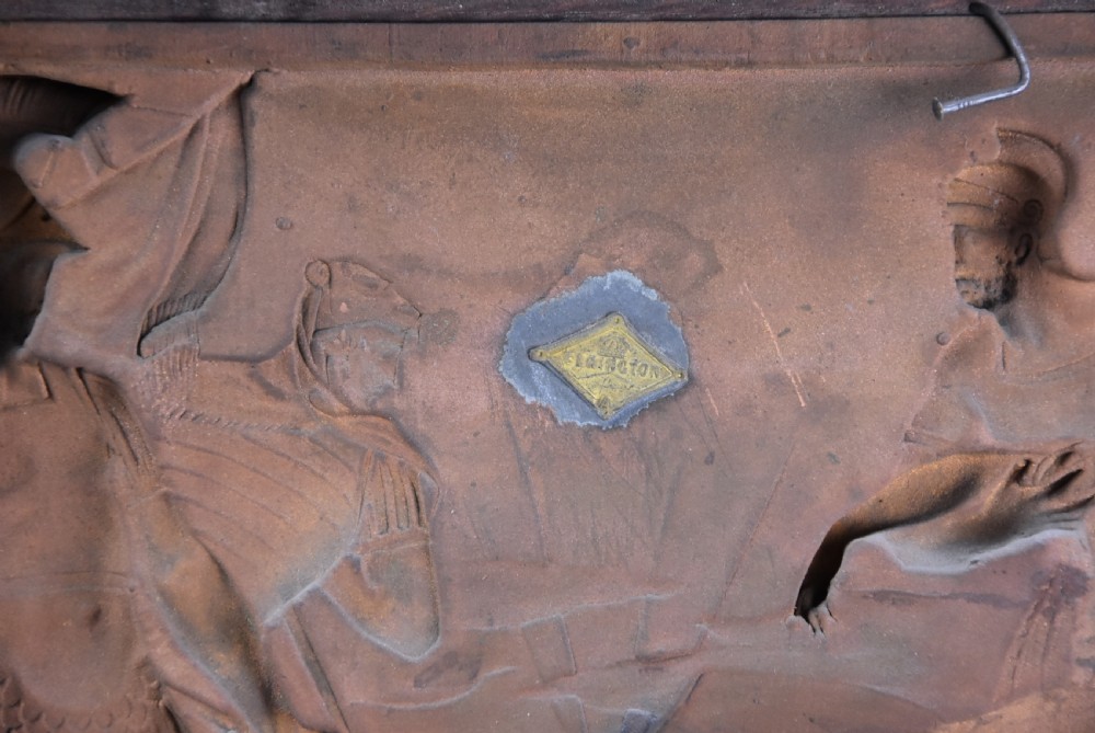 Late 19th century fine quality framed bronzed plaque of a Classical battle scene, with ‘Elkington’ makers mark View XI