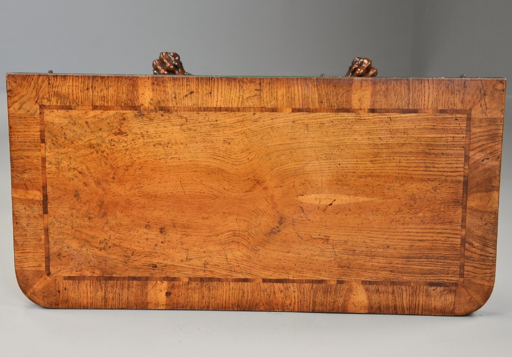 Fine quality William IVth pollard oak card or games table View XII