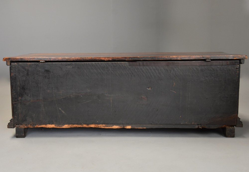Late 16th century Italian carved walnut cassone (marriage chest) of fine patina View XIII