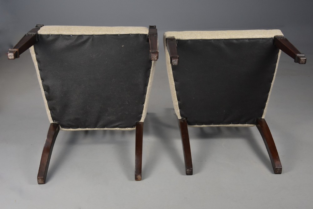 An elegant set of eight late 18th century Sheraton mahogany dining chairs of fine original patina View XIV