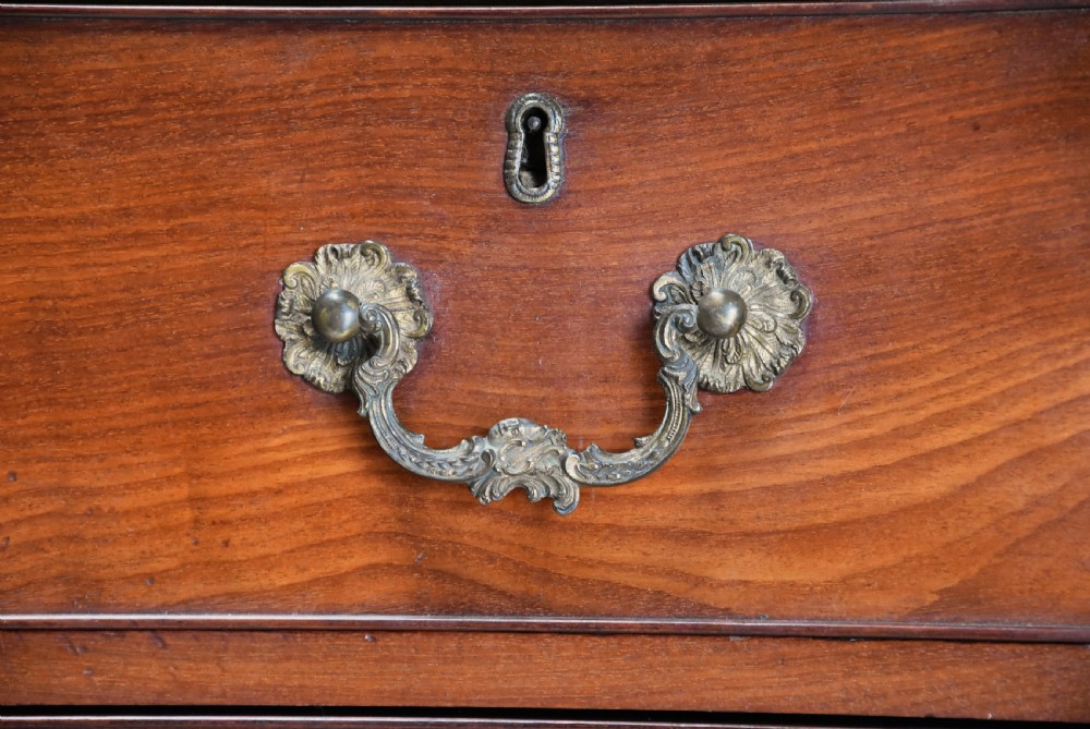 Superb quality late 18th century mahogany chest on chest with unusual drawer configuration View XI