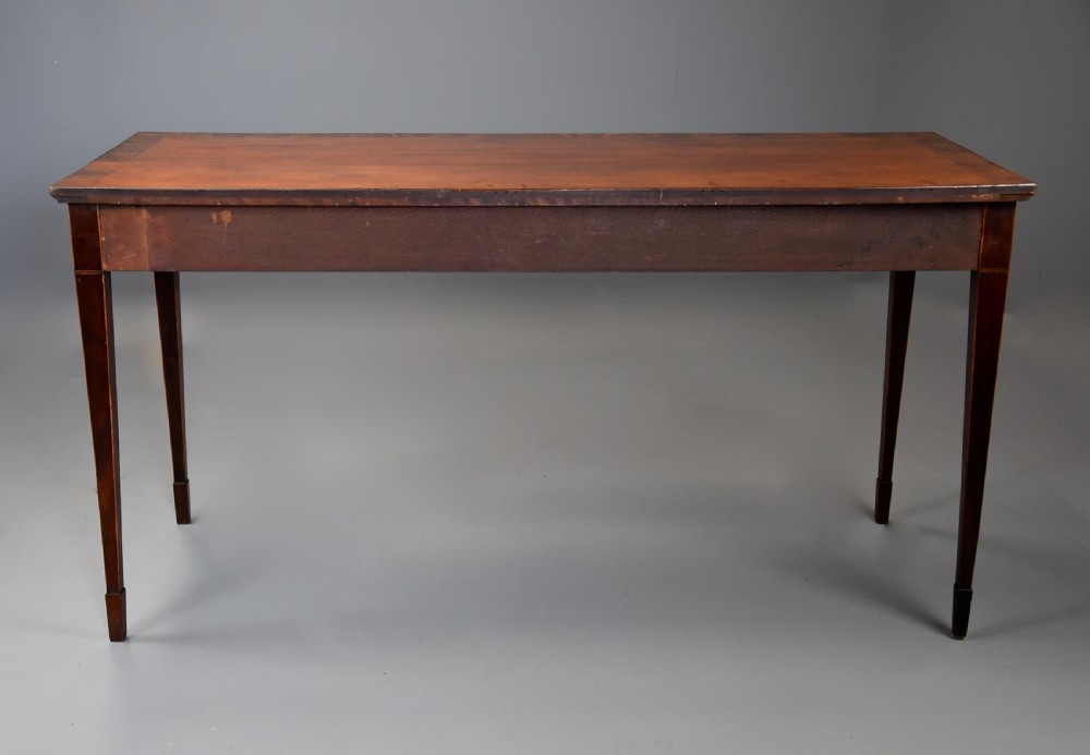 Elegant fine quality, rare 18th century Hepplewhite period mahogany side table View XIV