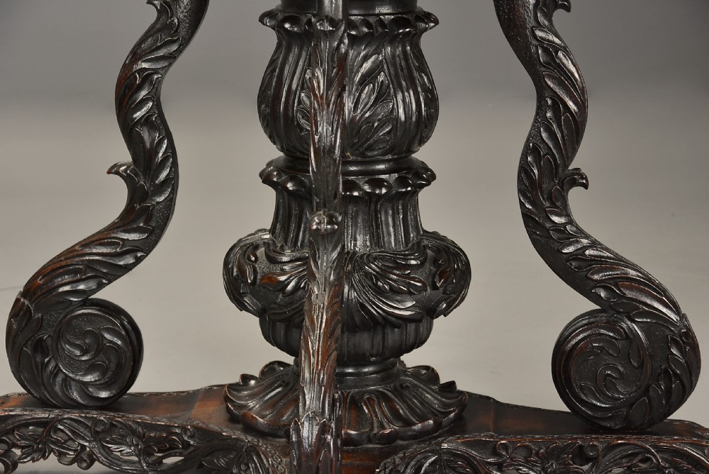 Large mid 19th century Anglo Indian padouk centre table View XII