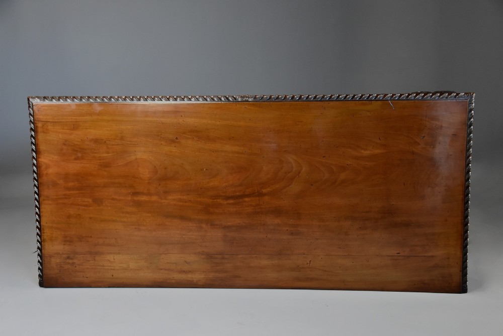 Late 19th century mahogany side table by Edwards & Roberts of bold proportions View XIV