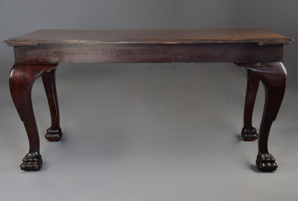 Late 19th century mahogany side table by Edwards & Roberts of bold proportions View XV