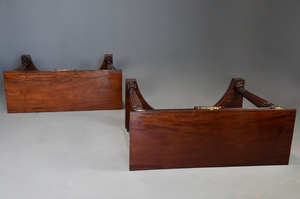 Fine quality pair of Regency mahogany console tables View XIV