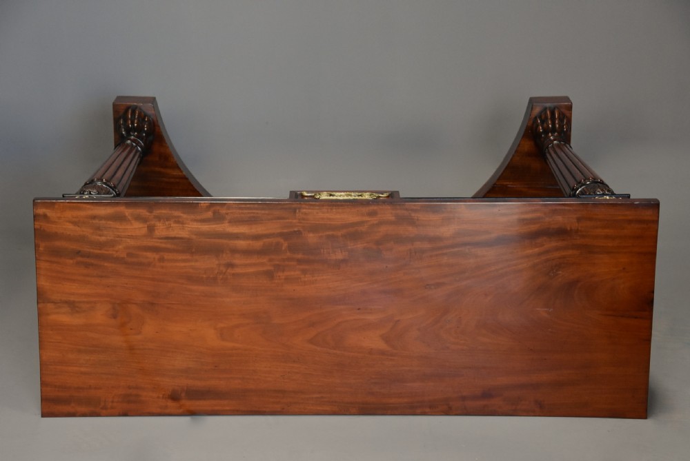 Fine quality pair of Regency mahogany console tables View XV