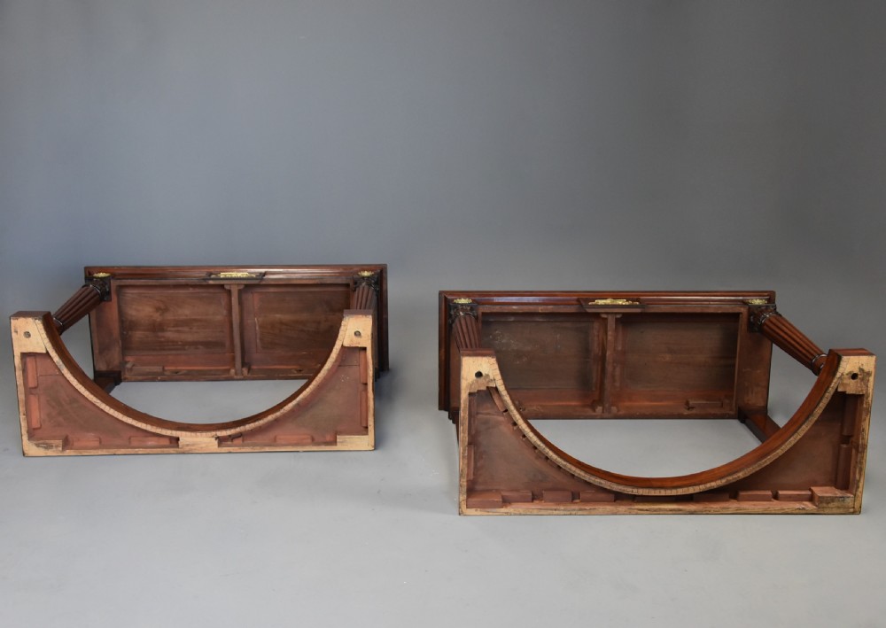 Fine quality pair of Regency mahogany console tables View XVIII