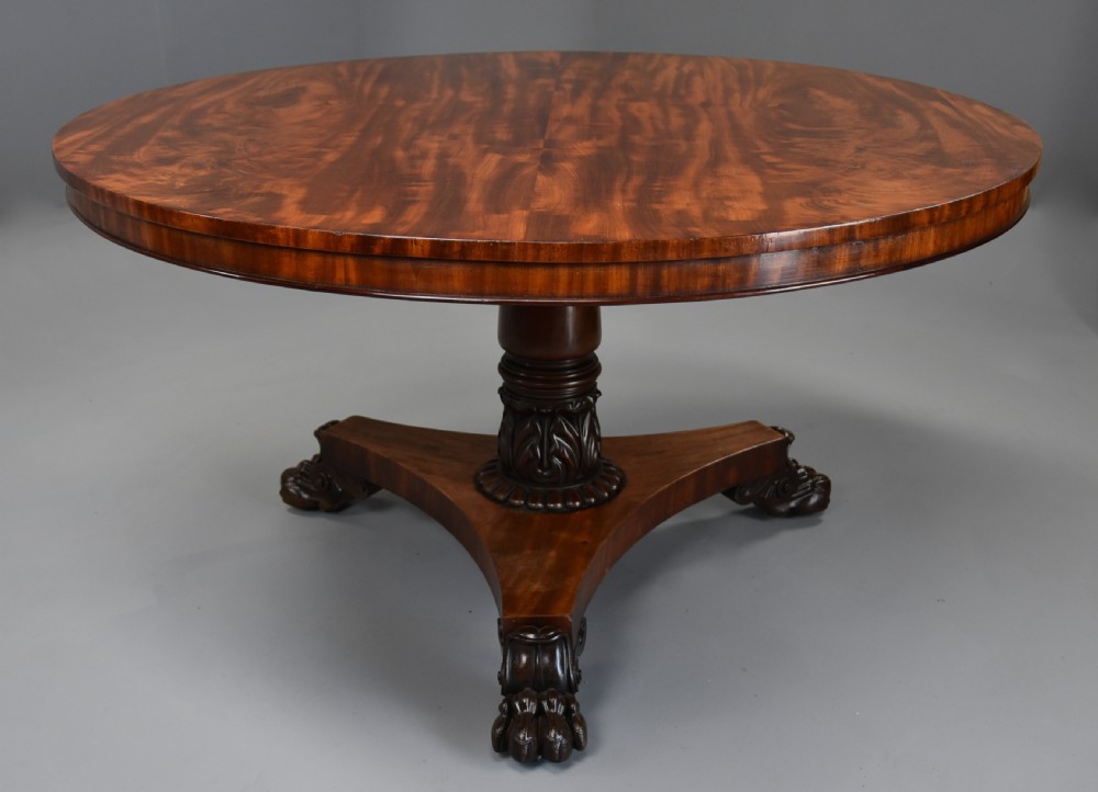 Early 19th century William IVth mahogany breakfast table of excellent patina View II