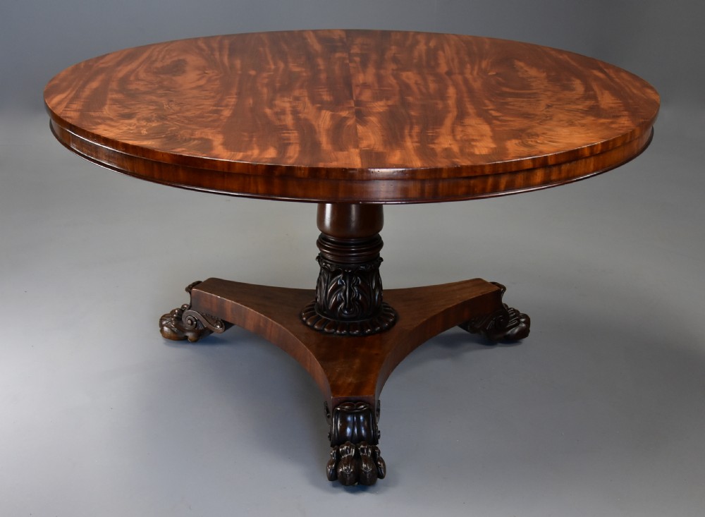 Early 19th century William IVth mahogany breakfast table of excellent patina View III
