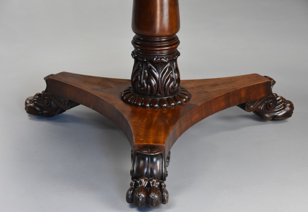 Early 19th century William IVth mahogany breakfast table of excellent patina View VII