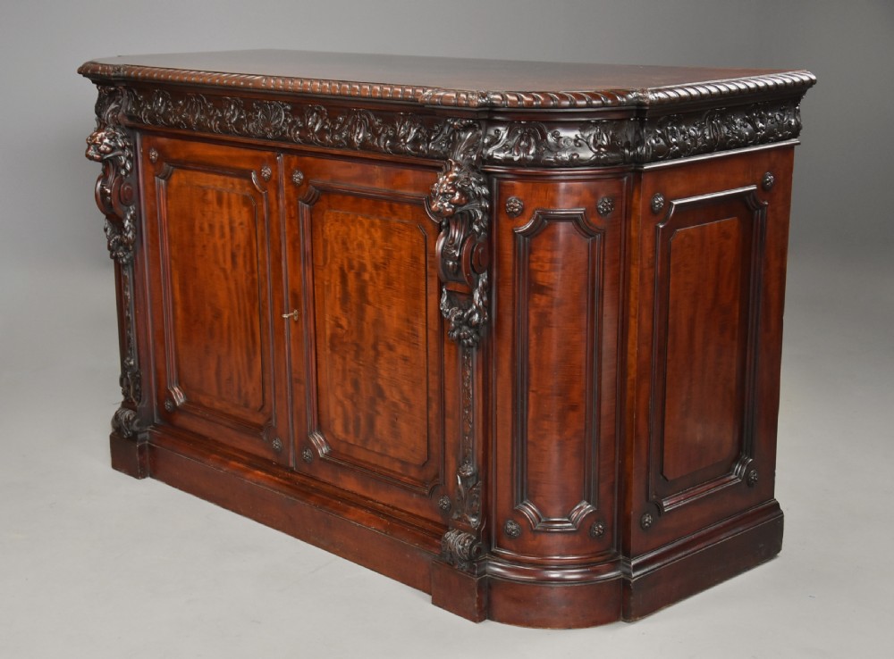Mid 19th century exhibition quality Renaissance style mahogany cabinet stamped ‘Holland & Sons’ View II