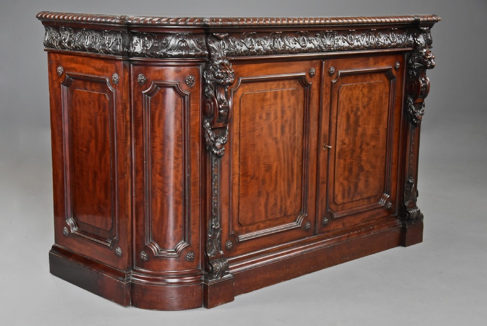 Mid 19th century exhibition quality Renaissance style mahogany cabinet stamped ‘Holland & Sons’ View III