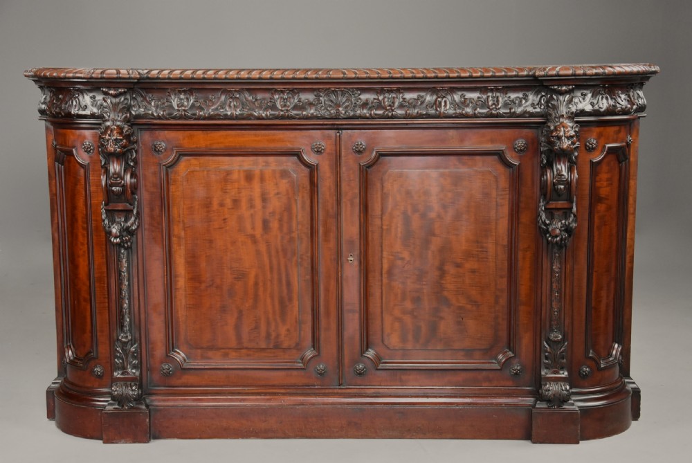 Mid 19th century exhibition quality Renaissance style mahogany cabinet stamped ‘Holland & Sons’ View VII