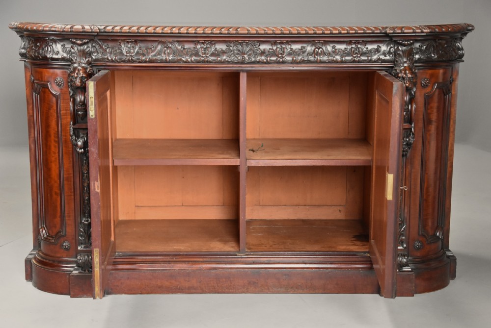 Mid 19th century exhibition quality Renaissance style mahogany cabinet stamped ‘Holland & Sons’ View VIII