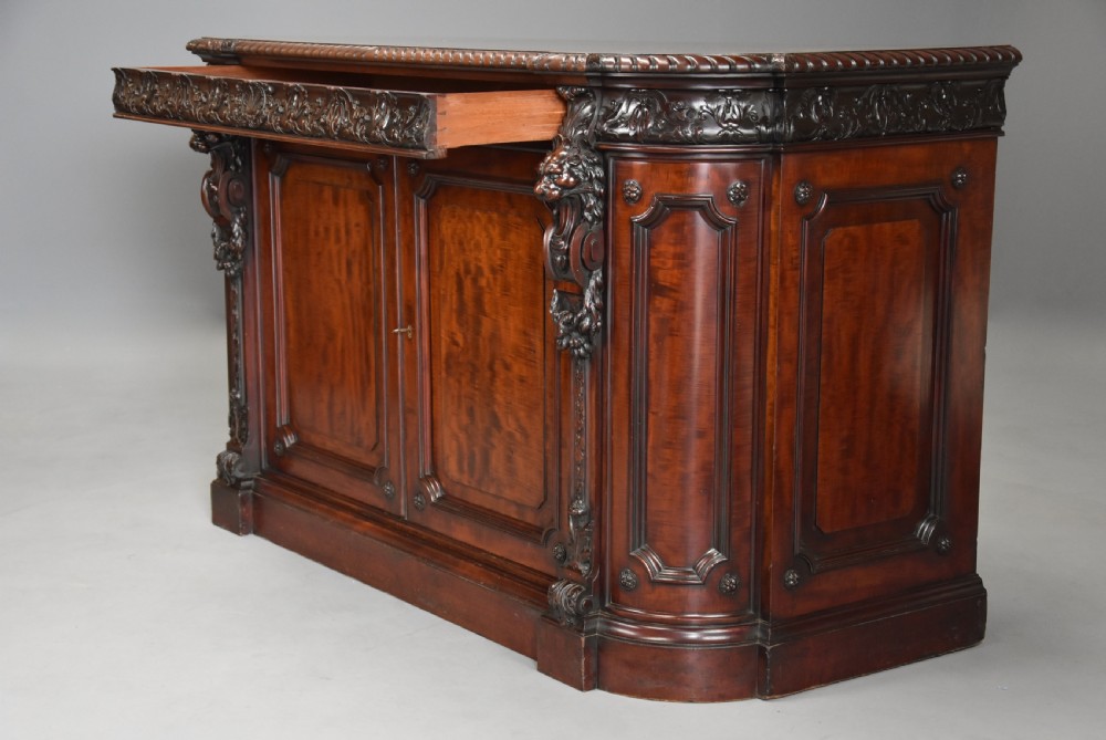 Mid 19th century exhibition quality Renaissance style mahogany cabinet stamped ‘Holland & Sons’ View IX
