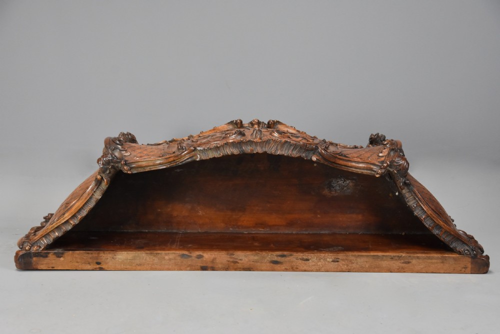 Large 19th century French carved walnut jardiniere in the Rococo style  View XII