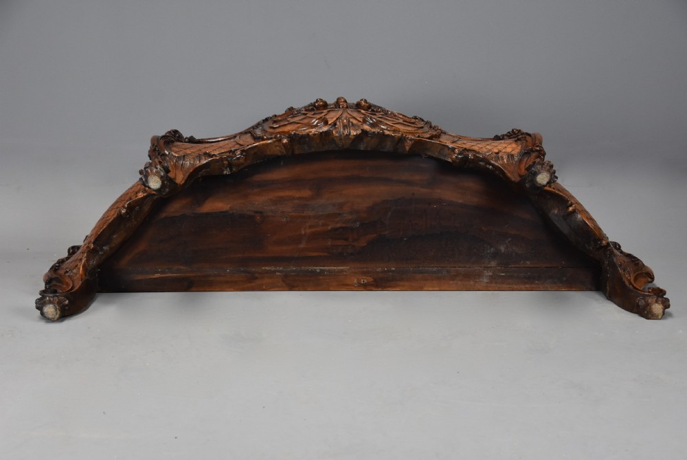 Large 19th century French carved walnut jardiniere in the Rococo style  View XIV