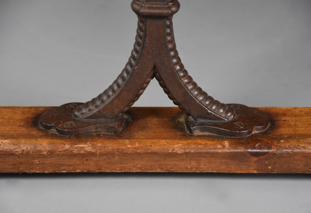 Rare 19th century pine dropleaf table, from a narrowboat, in original condition with wonderful warm colour View XVIII