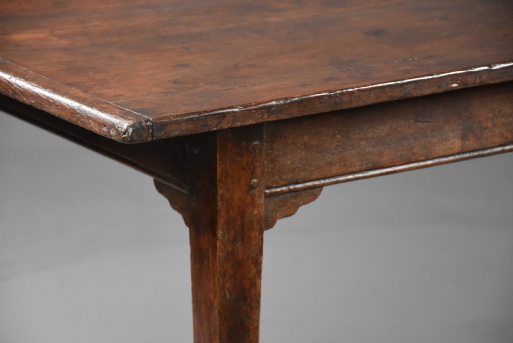 Large late 19thc Arts & Crafts oak farmhouse table of good patina View X