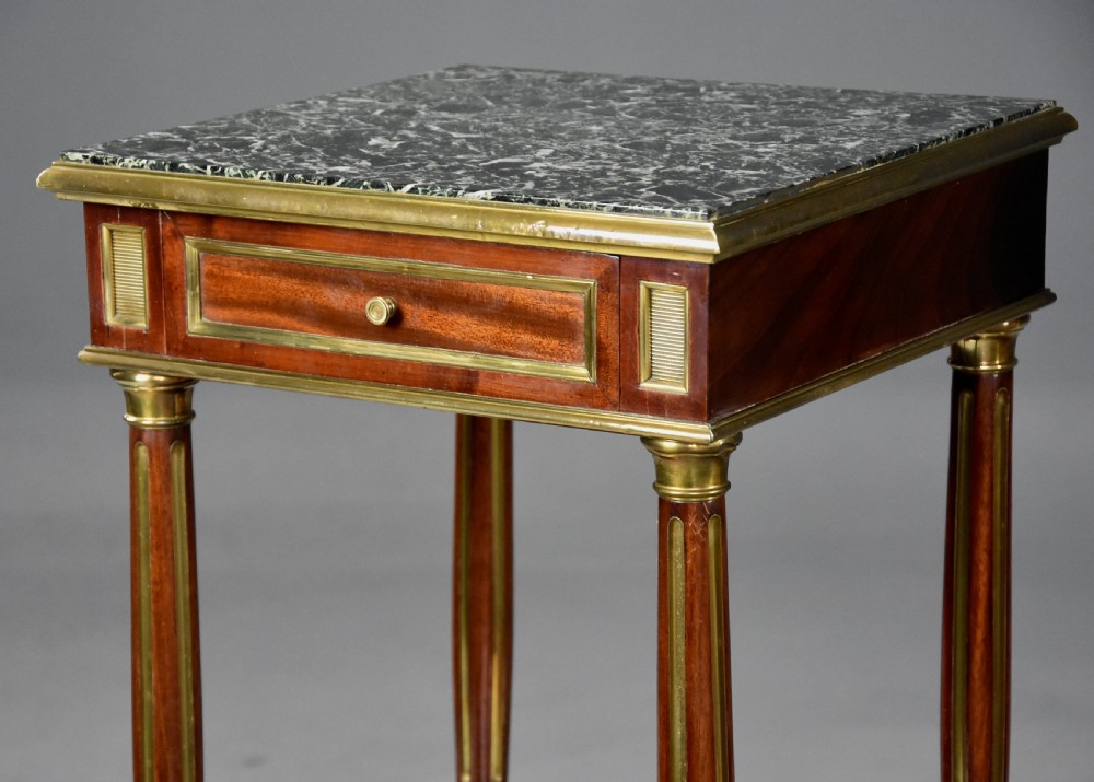Pair of fine quality late 19th century French Directoire style bedside cabinets View VI
