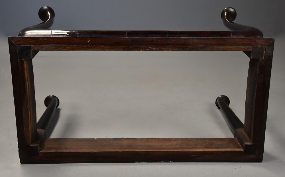 Exceptionally rare early 18th century George II walnut centre table with marble top of exquisite original colour View XIV